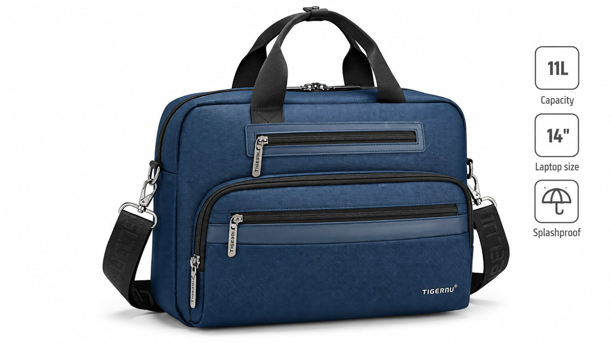 Tigernu Business Laptop Briefcase 14-inch in Navy