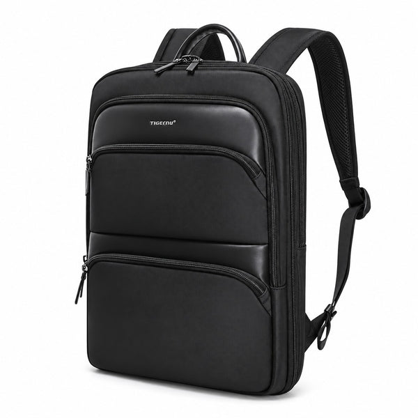 Tigernu Executive Expandable Slim Backpack in Black